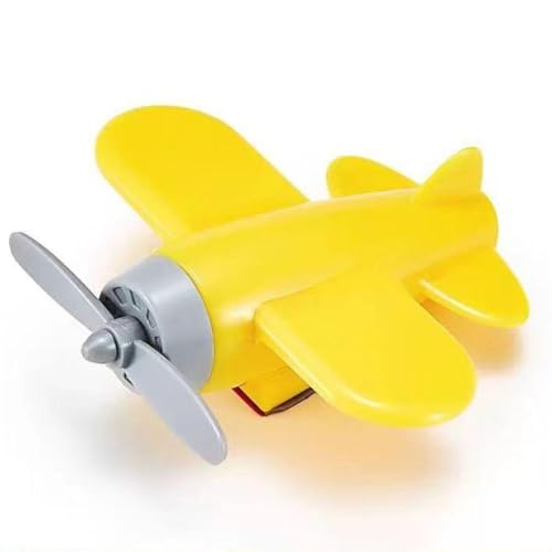 Startbuymore Rotierendes kleines Flugzeug Auto Zubehör für Motorräder Elektroautos und andere Fahrzeuge ABS Material Wetterbeständig Dekorationsartikel (Gelb) von Startbuymore