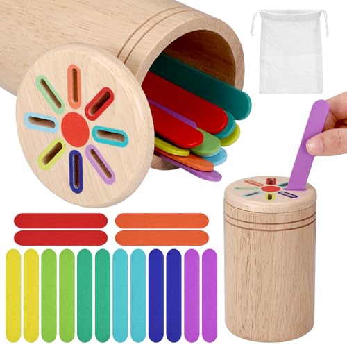 Starvortex Montessori Farben Sortieren, Farbsortierspiel Montessori Spielzeug ab 1 Jahr, 8 Farben Holzspielzeug Sensorik Spielzeug, Sortierspiel Holz, Farben Sortieren für Kinder 1 2 3 Jahre Geschenk Starvortex Montessori Farben Sortieren, Farbsortierspiel Montessori Spielzeug ab 1 Jahr, 8 Farben Holzspielzeug Sensorik Spielzeug, Sortierspiel Holz, Farben Sortieren für Kinder 1 2 3 Jahre Geschenk von Starvortex
