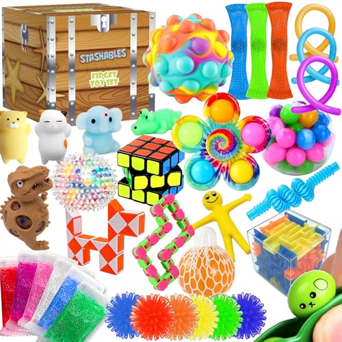 Fidget Toys für Kinder Partygeschenke Mitgebsel Kindergeburtstag gastgeschenke Klassenzimmer Preise zum Stressabbau Schatztruhe Pop Its Spielzeug für Autisten und ADHS kleine Geschenke Fidget Toys für Kinder Partygeschenke Mitgebsel Kindergeburtstag gastgeschenke Klassenzimmer Preise zum Stressabbau Schatztruhe Pop Its Spielzeug für Autisten und ADHS kleine Geschenke von Stashables