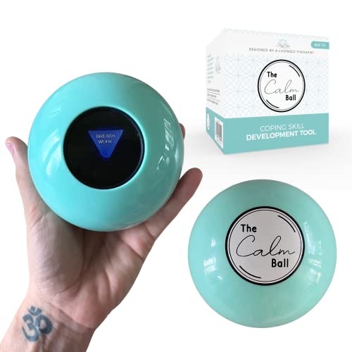 Anger Management Toys - The Calm Ball - Coping Skills Tool, Anxiety Toys for Adults and Kids, Stress Relief Toys for Adults, Teens and Kids, Therapy Toys, Anxiety Relief, Social Emotional Learning von StayCalm Wellness Products