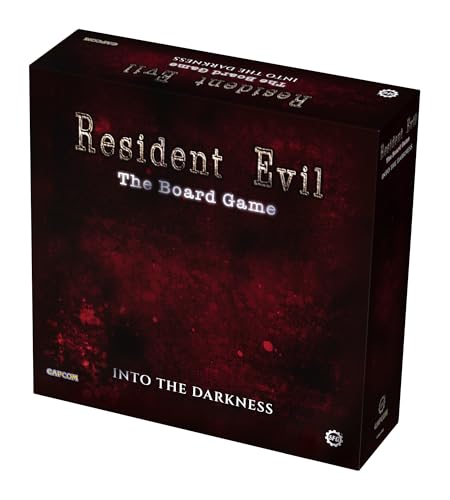 Steamforged Games Exklusives Resident Evil Into The Darkness Brettspiel mit Monster-Miniaturen auf 80 mm Sockel - 1-4 Spieler, ab 14 Jahren von Steamforged Games