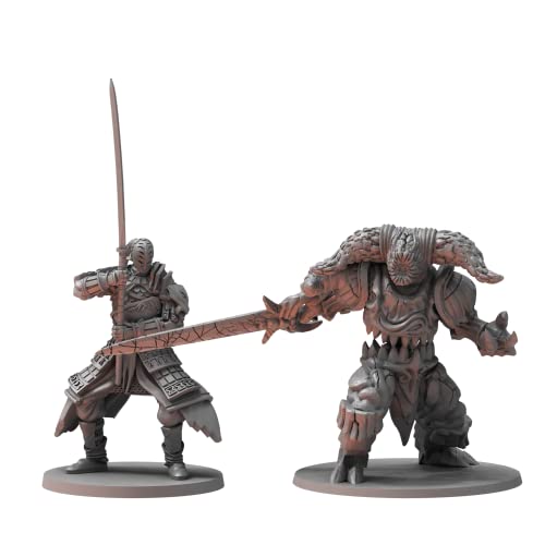 Dark Souls The Role Playing Game: Sir Alonne & Smelter Demon Miniatures & Stat Cards. DND, RPG, D&D, Dungeons & Dragons, kompatibel mit 5E von Steamforged Games