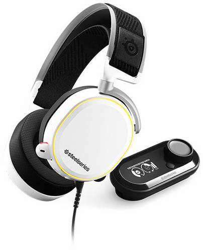 Steelseries ARCTIS PRO+ GAME DAC Gaming Over Ear Headset kabelgebunden Stereo Weiß, Schwarz Mikrofo von SteelSeries