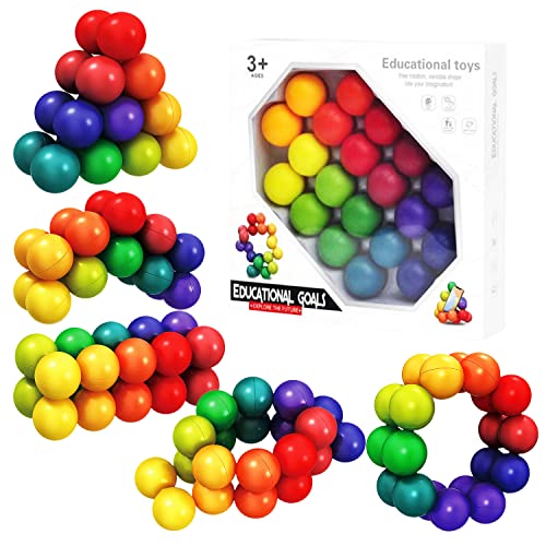 Steemjoey 3D Puzzleball Sensorisches Spielzeug, Spielbarer Kunstball zum Abbau von Stress, Angstzuständen, Autismus-Spielzeug Lustiges pädagogisches Weihnachtsgeburtstagsgeschenk von Steemjoey