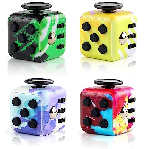 Steemjoey 4PCS Fidget Toy Cube, Anti-Stress Würfel Spielzeug, Stressabbauendes Purple Sinnesspielzeug für Erwachsene und Kinder zum Abbau von Ängsten Steemjoey 4PCS Fidget Toy Cube, Anti-Stress Würfel Spielzeug, Stressabbauendes Purple Sinnesspielzeug für Erwachsene und Kinder zum Abbau von Ängsten von Steemjoey