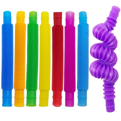 Steemjoey 8 Stück Pop Tubes, Bunte Rohre Kinder Stretch, Mini Röhren Sensorik Spielzeug Connection Stretchrohr, Tube mit Ausziehbarer Länge Sensorische Stressabbau für Erwachsene Geburtstags Geschenk Steemjoey 8 Stück Pop Tubes, Bunte Rohre Kinder Stretch, Mini Röhren Sensorik Spielzeug Connection Stretchrohr, Tube mit Ausziehbarer Länge Sensorische Stressabbau für Erwachsene Geburtstags Geschenk von Steemjoey