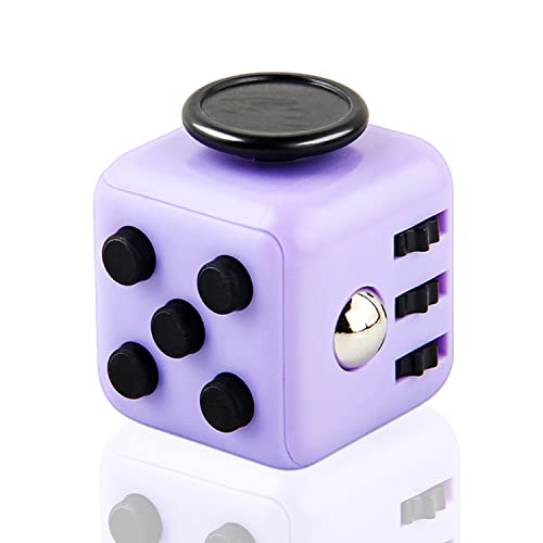 Steemjoey Fidget Toy Cube Anti-Stress Würfel Spielzeug, Cube mit 6 Seiten, Anti-Stress Würfel Spielzeug für Kinder und Erwachsene Stressaubbau bei Nervösität (Lila) von Steemjoey