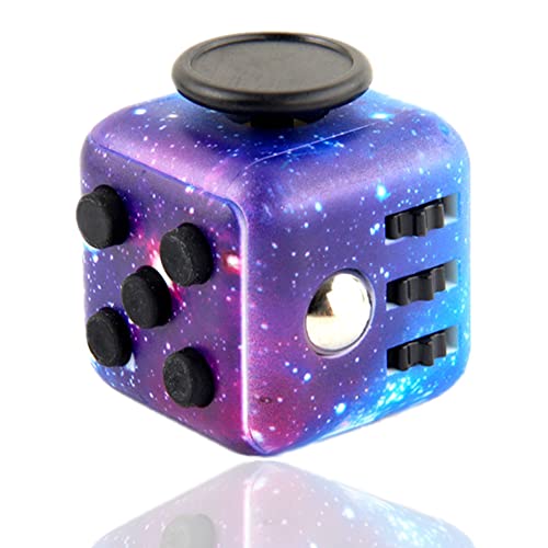 Steemjoey Fidget Toy Cube, Anti-Stress Würfel Spielzeug, Stressabbauendes Galaxy Sinnesspielzeug für Erwachsene und Kinder zum Abbau von Ängsten von Steemjoey