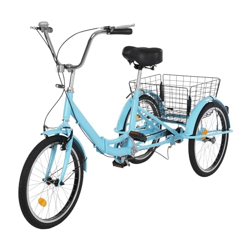 Erwachsene Dreirad, Klappdreirad 20Zoll 3-Rad Dreirad Fahrrad mit Einkaufskorb, Tricycle Cityfahrrad Tricycle Für Erwachsene, Männer, Frauen, ältere Menschen Erwachsene Dreirad, Klappdreirad 20Zoll 3-Rad Dreirad Fahrrad mit Einkaufskorb, Tricycle Cityfahrrad Tricycle Für Erwachsene, Männer, Frauen, ältere Menschen von Steeviuzj