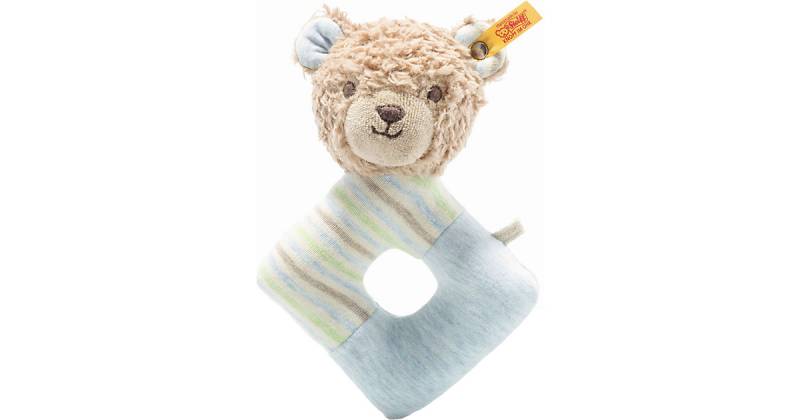 Greifring mit Rassel - Rudy Teddybär hellbraun von Steiff
