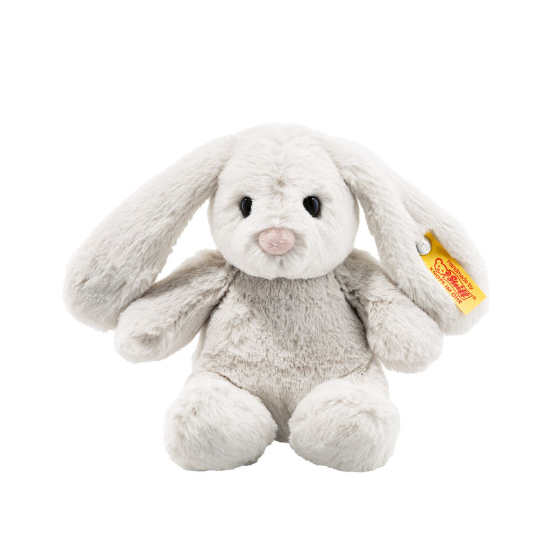 Kuscheltier HOPPIE HASE (18cm) in hellgrau von Steiff