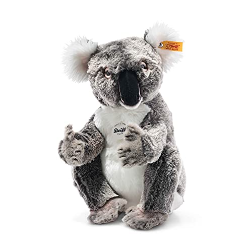 National Geographic Yuku Koala - 29 cm - Kuscheltier für Kinder - sitzend - waschbar - grau/weiß (355745) von Steiff
