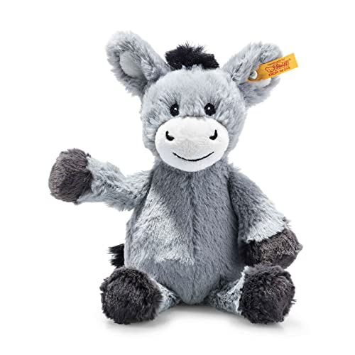 STEIFF® 242489 - Soft Cuddly Friends Dinkie Esel, Präzise Farbe:Graublau von Steiff