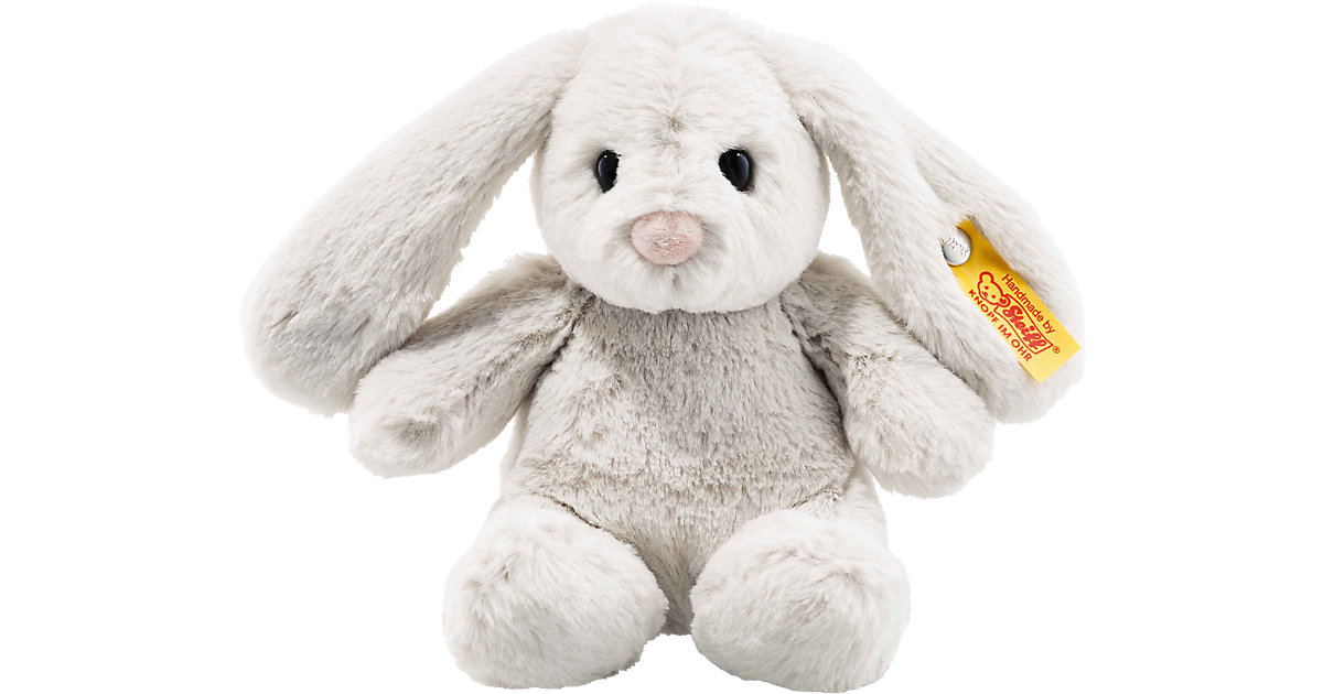 Soft Cuddly Friends Hase Hoppie hellgrau, 18 cm mehrfarbig Soft Cuddly Friends Hase Hoppie hellgrau, 18 cm mehrfarbig von Steiff