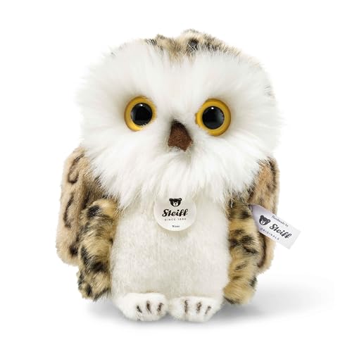 Steiff Kuscheltier Wittie Eule, Süßes Stofftier mit Kunststoffaugen, Kinder, Jungen & Mädchen, Plüschtier 12 cm, Klein, Mehrfarbig, 045608 von Steiff