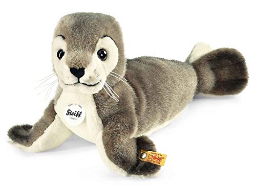 Steiff Robby Seehund - 30 cm - Kuscheltier für Kinder - kuschelig & waschbar - grau/weiß (063114) von Steiff