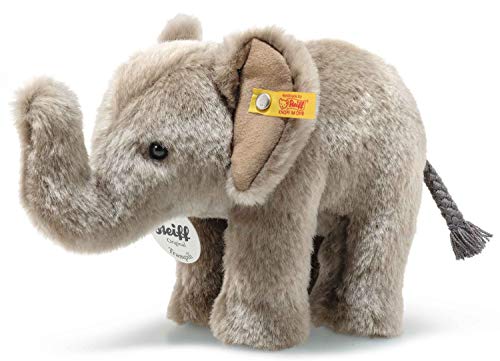 Steiff Floppy Trampili Elefant - 18 cm - Kuscheltier für Kinder - Plüschelefant - weich & waschbar - grau - (064487) von Steiff