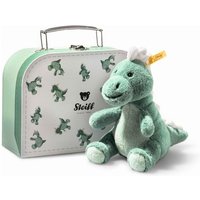 Steiff 067280 - Joshi Baby T-Rex im Koffer, mintgrün, 16 cm, Dino-Plüschtier von Steiff