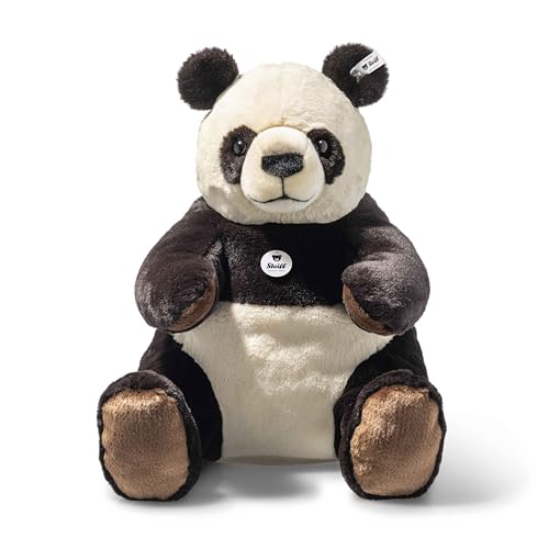 Steiff Kuscheltier Teddies for Tomorrow Pandi Großer Panda, Süßes Stofftier, Kinder, Jungen & Mädchen, Plüschtier 40 cm, Mehrfarbig, 067877 von Steiff