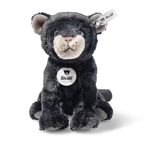 Steiff 067938 Teddies for Tomorrow Taky Baby Panther 19cm, schwarz sitzend von Steiff