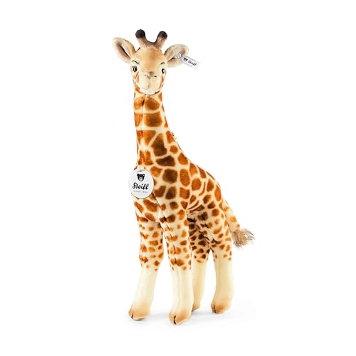 Steiff Bendy Giraffe - 45 cm - Kuscheltier für Kinder - Plüschgiraffe - weich & waschbar - beige, braun (068041) von Steiff