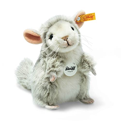 Steiff Kuscheltier Chinchi Chinchilla, Süßes Stofftier mit Kunststoffaugen, Kinder, Jungen & Mädchen, Plüschtier 18 cm, Klein, Hellgrau, 071928 Steiff Kuscheltier Chinchi Chinchilla, Süßes Stofftier mit Kunststoffaugen, Kinder, Jungen & Mädchen, Plüschtier 18 cm, Klein, Hellgrau, 071928 von Steiff