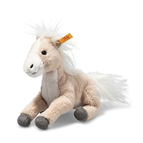 Steiff 074349 Soft Cuddly Friends Gola Schlenker-Pferd, Autumn Blonde, 18cm von Steiff