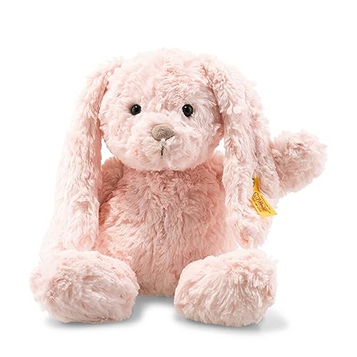 Steiff Tilda Hase - 30 cm - Plüschhase mit Schlappohren - Kuscheltier für Kinder - Soft Cuddly Friends - beweglich & waschbar - rosa (080623) von Steiff