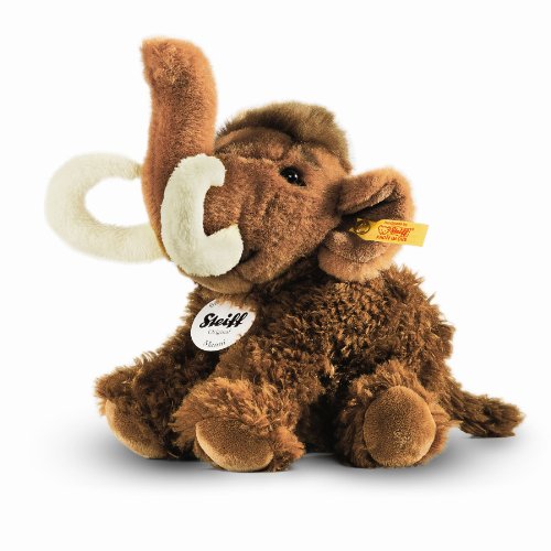 Steiff Manni Mammut - 18 cm - Kuscheltier für Kinder - weich & waschbar - braun (082412) von Steiff