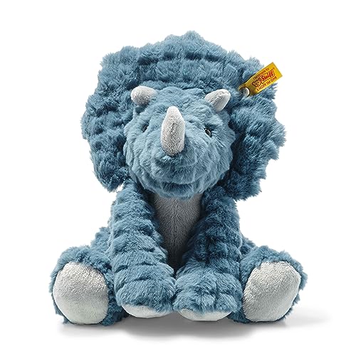 Steiff Soft Cuddly Friends Dixi Triceratops Petrol 28 cm, Dinosaurier Kuscheltier aus kuschelweichem Plüsch Steiff Soft Cuddly Friends Dixi Triceratops Petrol 28 cm, Dinosaurier Kuscheltier aus kuschelweichem Plüsch von Steiff