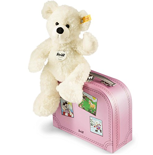 Steiff 111563 Lotte Teddybär im Koffer Plüschtier, Mehrfarbig, 28 cm von Steiff