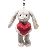 Steiff 11206 - Anhänger Hoppie Hase Love, hellgrau/rot, Plüsch-Schlüsselanhänger mit Herz, 15 cm Steiff 11206 - Anhänger Hoppie Hase Love, hellgrau/rot, Plüsch-Schlüsselanhänger mit Herz, 15 cm von Steiff