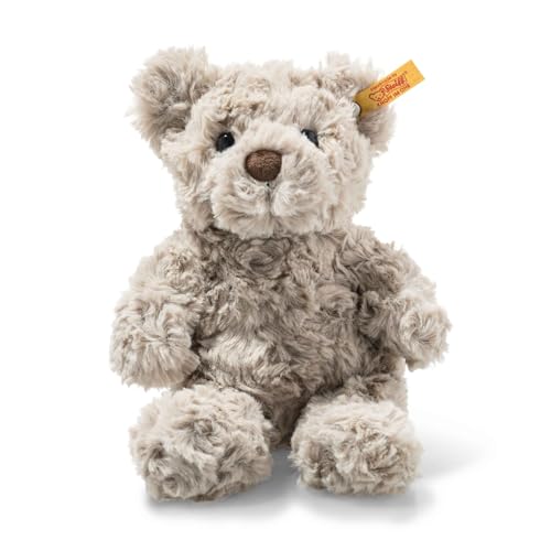 Steiff Soft Cuddly Friends Honey Teddybär hellgrau 18 cm, Teddy aus flauschigem Plüsch von Steiff