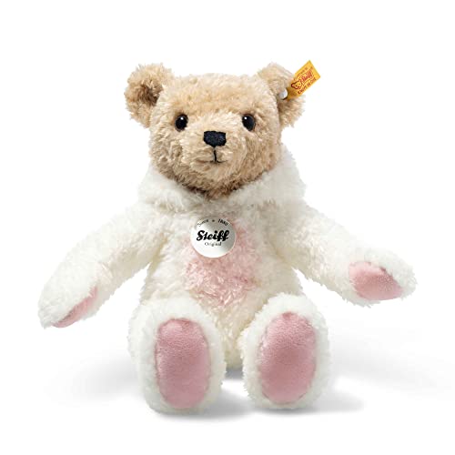 Steiff 114052 Hoodie-Teddybär Hase 27cm, Weiss, Whisper White von Steiff