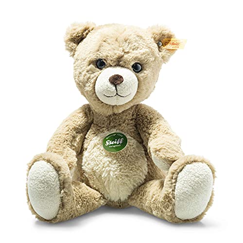 Steiff 23033 Teddy Teddies for Tomorrow Tom Teddybär-30 cm-Kuscheltier für Kinder – kuschelig & weich-waschbar – Cappuccino (023033), 30 cm von Steiff