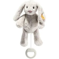 Steiff 242465 - Soft Cuddly Friends My first Steiff Hoppie Hase, Spieluhr, hellgrau, 26 cm von Steiff