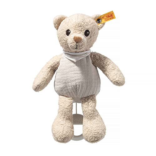 Steiff Kuscheltier Noah Teddybär Spieluhr, Süßes Stofftier, Jungen, Mädchen & Babys ab 0 Monaten, Soft Cuddly Friends, Spielzeug 23 cm, Beige, 242779 Steiff Kuscheltier Noah Teddybär Spieluhr, Süßes Stofftier, Jungen, Mädchen & Babys ab 0 Monaten, Soft Cuddly Friends, Spielzeug 23 cm, Beige, 242779 von Steiff