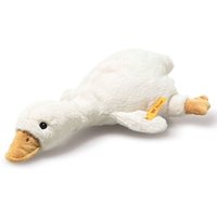 Steiff 242854 - Gans Gilda mit Rassel, liegend, Plüsch, 21 cm von Steiff