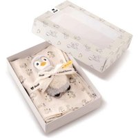 Steiff 242953 - Geschenkset Lio Pinguin Greifling mit Rassel und Spucktuch von Steiff