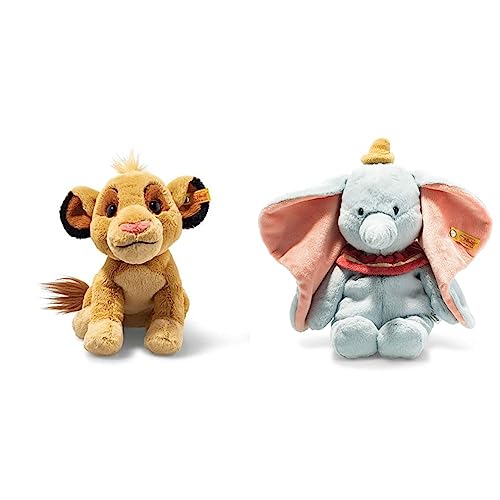 Steiff 24665 Soft Cuddly Friends Disney Originals Simba 26cm & Kuscheltier Dumbo aus Winnie Puh, Süßes Stofftier Steiff 24665 Soft Cuddly Friends Disney Originals Simba 26cm & Kuscheltier Dumbo aus Winnie Puh, Süßes Stofftier von Steiff