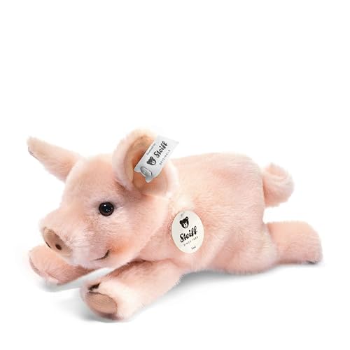 Steiff Kuscheltier Kleiner Freund Schweinchen Sissi, Süßes Stofftier mit Kunststoffaugen, Kinder, Jungen & Mädchen, Plüschtier 22 cm, Rosa, 280016 von Steiff