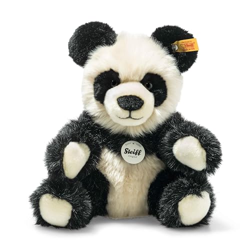 Manschli Panda - 24 cm - Kuscheltier für Kinder – kuschelig & weich - waschbar – schwarz/weiß (060021) von Steiff