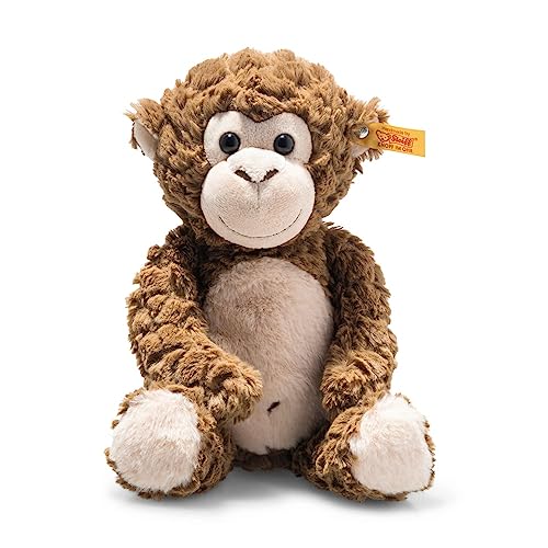 Steiff Bodo Affe 30 cm, Plüsch-Affe, Soft Cuddly Friends, Kuscheltier für Kinder, aus kuschelweichem Plüsch & weich und waschmaschinenfest von Steiff