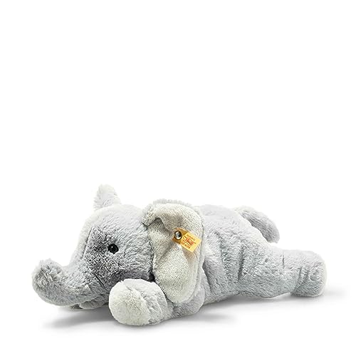 Soft Cuddly Friends Elna Elefant - 28 cm - Kuscheltier für Kinder – kuschelig & weich - waschbar – hellgrau (064074) von Steiff