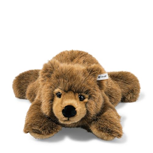 Steiff 070037 45 liegend Urs Braunbär, BRAUN MELIERT, 45 cm von Steiff