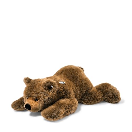 Steiff 070068 90 liegend Urs Braunbär, BRAUN MELIERT, 90 cm von Steiff