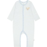 Steiff Baby-Strampler mit Knopfleiste - Gr. 68 - hellblau/gestreift Steiff Baby-Strampler mit Knopfleiste - Gr. 68 - hellblau/gestreift von Steiff