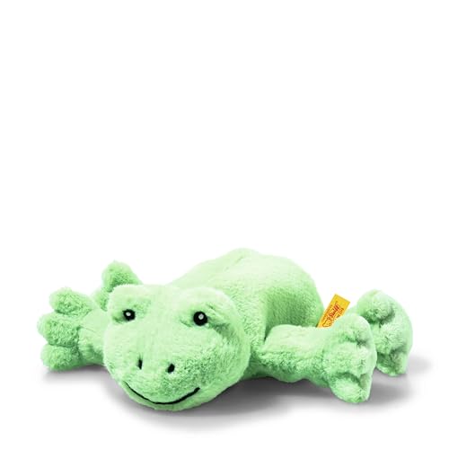 Steiff Cappy Frosch hellgrün 20 cm, Soft Cuddly Friends, Kuscheltier Frosch, Flauschiges Stofftier zum Spielen & Kuscheln, aus kuschelweichem Plüsch für babysanfte Haut, waschmaschinenfest Steiff Cappy Frosch hellgrün 20 cm, Soft Cuddly Friends, Kuscheltier Frosch, Flauschiges Stofftier zum Spielen & Kuscheln, aus kuschelweichem Plüsch für babysanfte Haut, waschmaschinenfest von Steiff