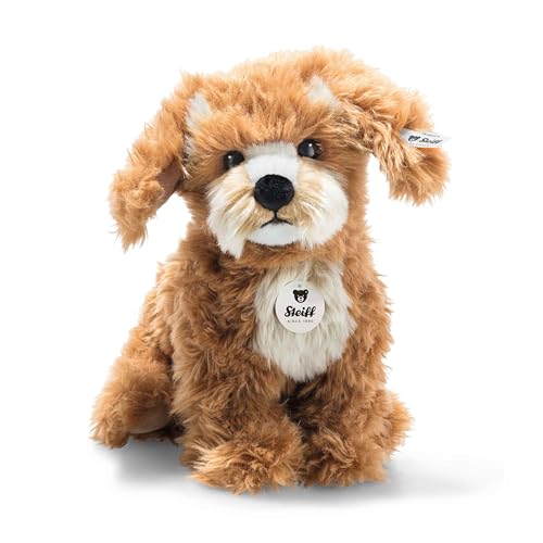 Steiff Kuscheltier Curlie Cockapoo, Süßes Stofftier mit Kunststoffaugen, Kinder, Jungen & Mädchen, Plüschtier 24 cm, Hellbraun, 076909 von Steiff
