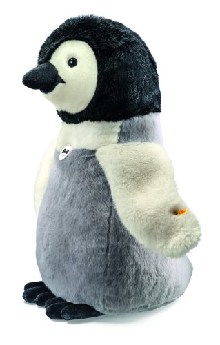 Steiff Flaps Pinguin - 70 cm - Pinguin stehend - Kuscheltier für Kinder - weich & waschbar - schwarz/weiß/grau (075711) von Steiff